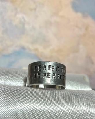 Anello a fascia regolabile incisione