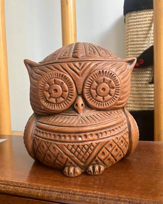Gufo in terracotta
