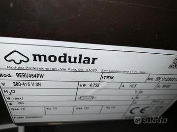 Forno a 4 teglie della Modular, trifase