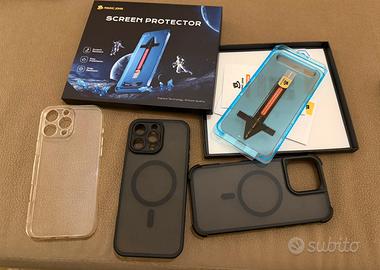 3 cover + pellicola iPhone 16 pro max