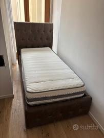 Letto singolo con materasso