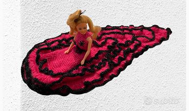 Vestito per bambola,barbie fatto a mano a uncinett