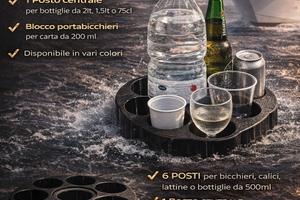 Porta bottiglie, bicchieri antiscivolo per barche