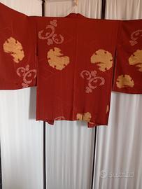 giacca Haori giapponese antico in seta shibori 