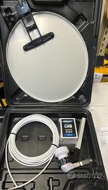 Kit sistema satellitare mobile compreso sat finder