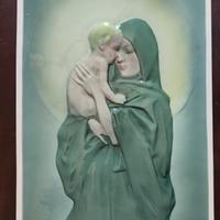 quadro madonna in rilievo 