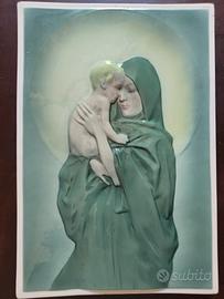 quadro madonna in rilievo 