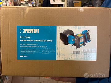 Smerigliatrice combinata da banco fervi