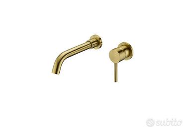 Rubinetteria atemis oro spazzolato