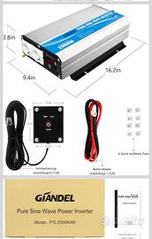 Inverter 2000w onda pura Giandel