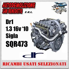 Motore dr1 1.3 16v benzina 2010 sigla sqr473fa