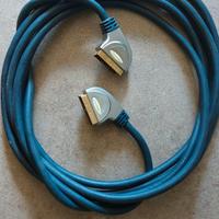 Cavo scart schermato dorato 5 metri Click Tronic