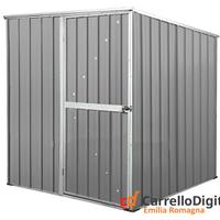 Box da giardino lamiera 175x185cm grigio chiaro