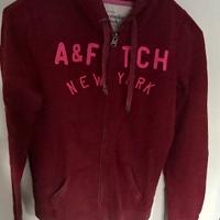 Felpa bordeaux Abercrombie & Fitch