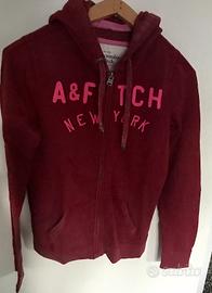 Felpa bordeaux Abercrombie & Fitch