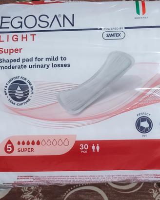 Assorbenti per incontinenza Egosan di Light Super