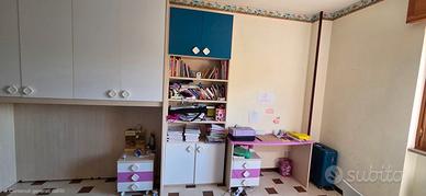 Cameretta a ponte COLOMBINI + libreria + scrivania