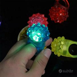24 pcs Finger Toys Anelli Luminosi Anello Antiurto