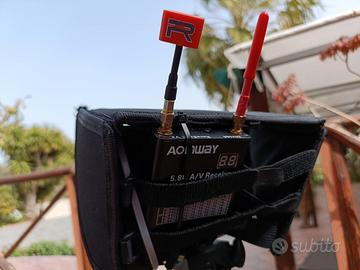 monitor/display 7" + ricevitore 5.8ghz analogico