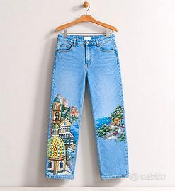 Jeans dipinti a mano Edizione Amalfi