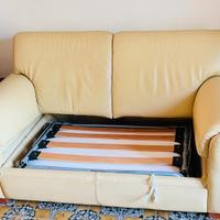 Divano letto  in pelle