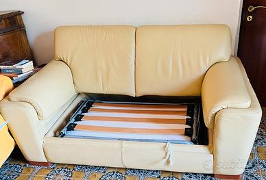 Divano letto  in pelle