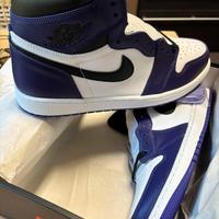 Jordan 1 high purple white