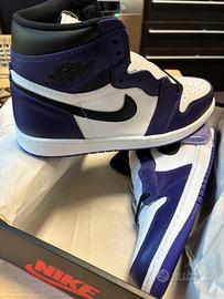 Jordan 1 high purple white