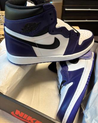 Jordan 1 high purple white