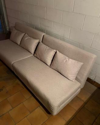 Divano letto Sklum beige 120 cm