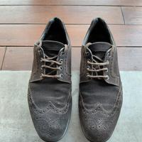 Scarpe casual camoscio marrone Santoni tg 42.