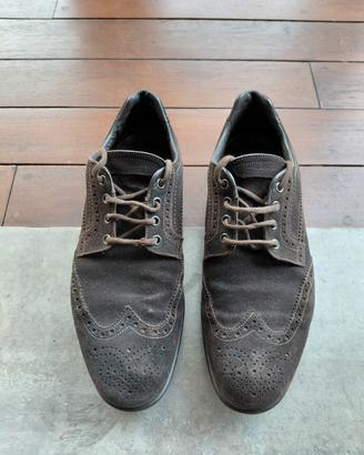 Scarpe casual camoscio marrone Santoni tg 42.