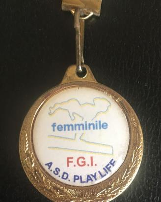 Medaglia ginnastica artistica A.S.D. Playlife