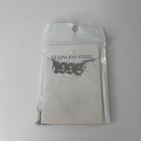 Collana 1998 argento in acciaio inox ciondolo Y2k