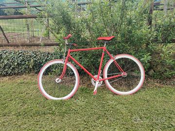 Bici Single Speed 28" rossa