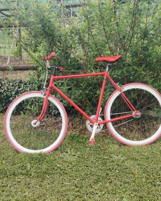 Bici Single Speed 28" rossa
