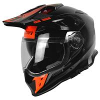 Casco enduro JUST1 J34 shape neon red tg S motard