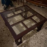 tavolino stile inglese quadrato 90 cm