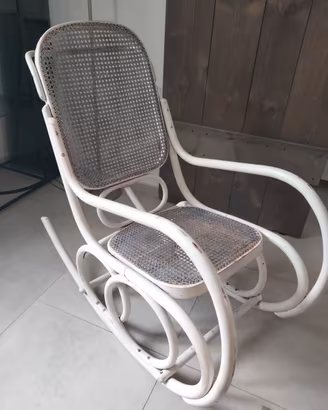 sedia a dondolo shabby chic 