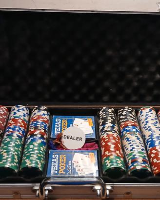 Valigetta in alluminio per gioco del poker 