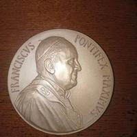 Medaglia  papale ufficiale vaticano Papa Francesco