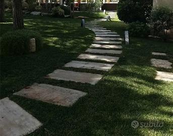 Camminamento giardino e cimase per muretto