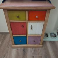 Mobiletto tv/ telefono legno massello su Roma