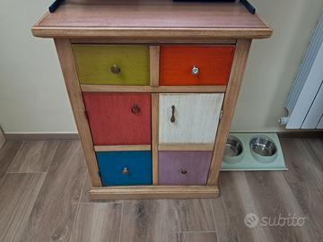 Mobiletto tv/ telefono legno massello su Roma