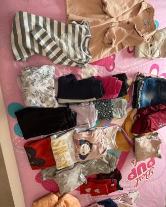 Lotto bimba 3/4 - 4/5 anni invernale con cappotto