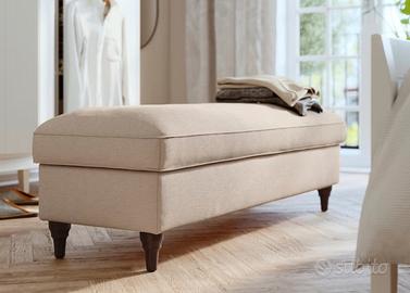 Pouf poggiapiedi divanetto contenitore