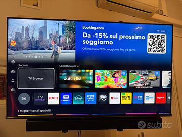 HISENSE QLED 4K + SOUNDBAR E SUBWOOFER