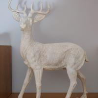 cervo bianco brillantini 