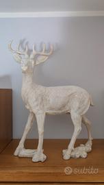 cervo bianco brillantini 