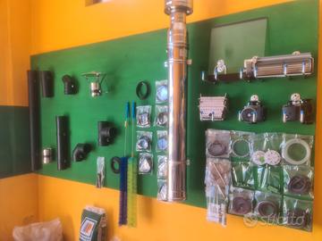 Stufa pellet legna idro tubi ricambi cannafumaria